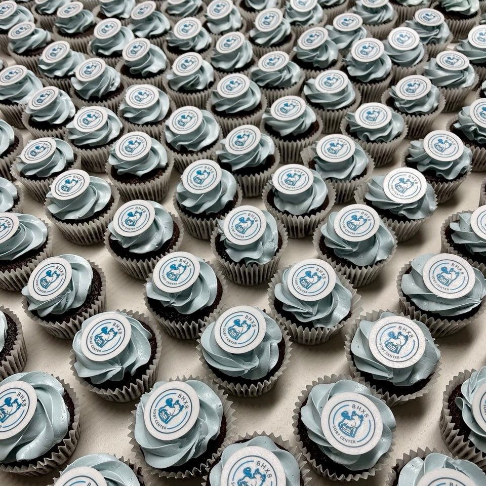 Branded corporate cupcakes by Sweet Vision