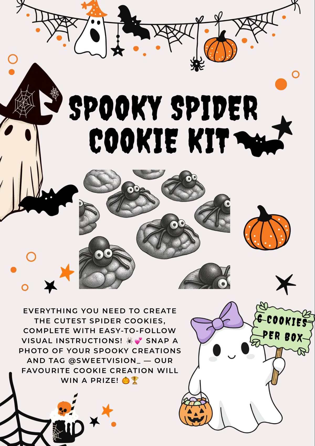 Spooky Spider Cookie Decorating Kit 🕷️👻